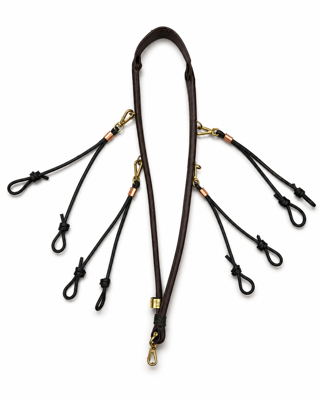 Premium Hand-Stitched Leather Lanyard