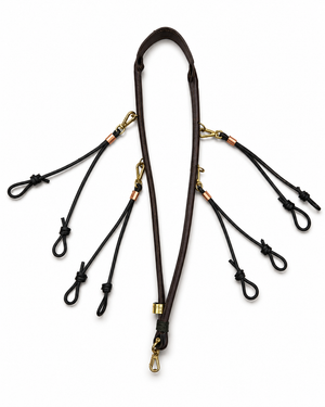 Premium Hand-Stitched Leather Lanyard